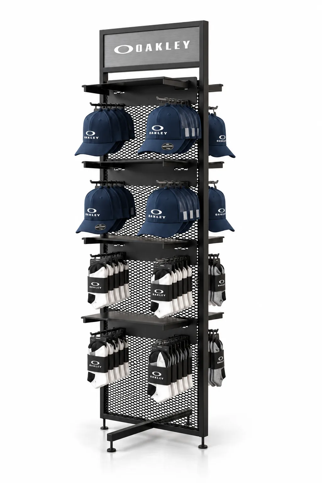 Columna expositora de gorras para Oakley