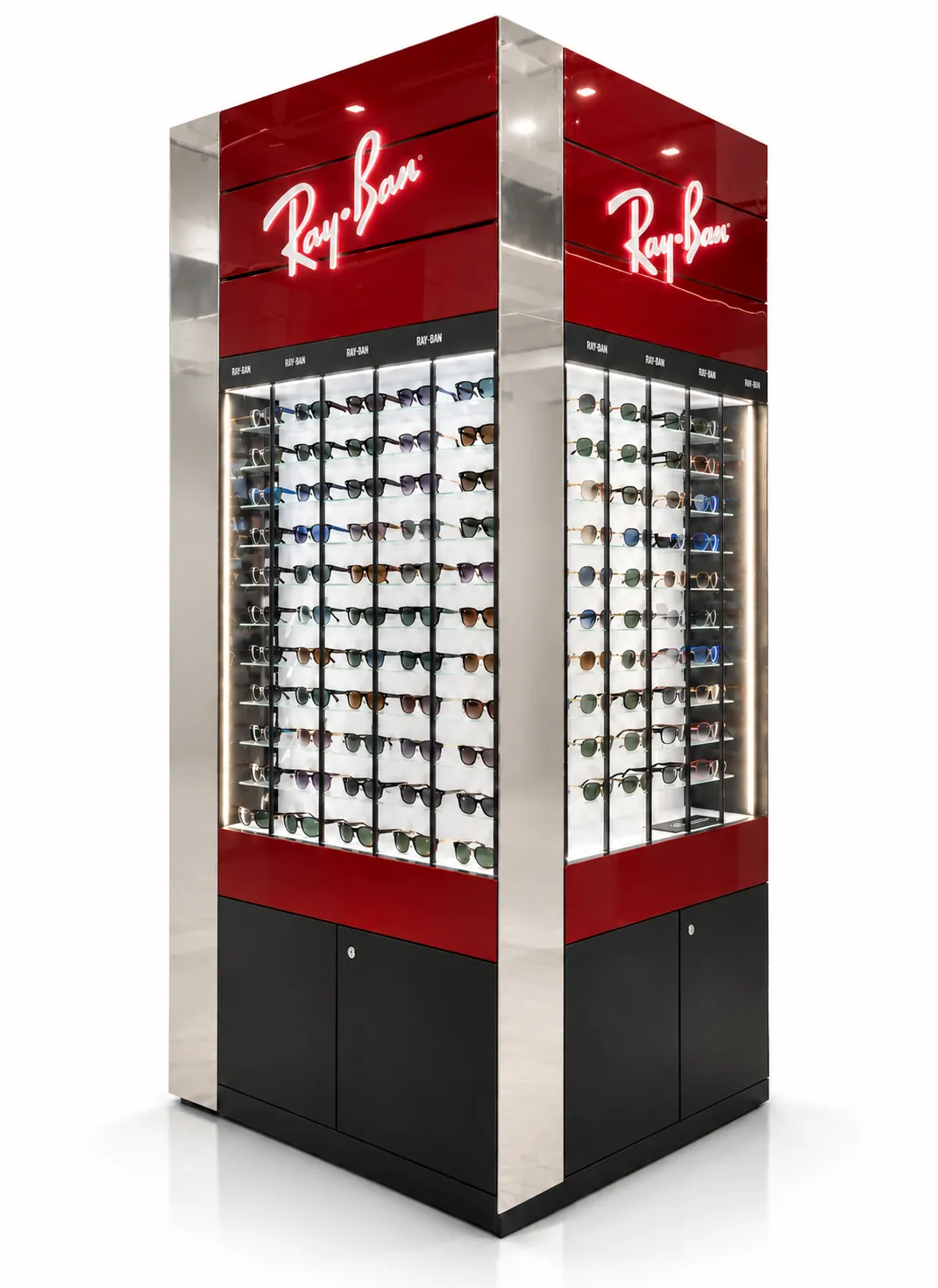 Tótem expositor de gafas para Ray-Ban